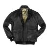 Antique Lamb Black Leather Jacket