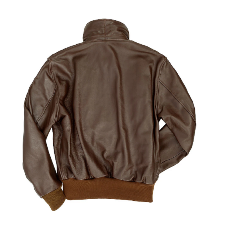 A2 Bomber Brown Leather Jacket