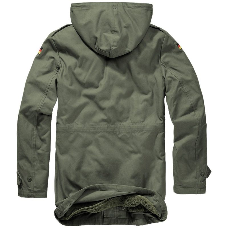 OLIVE BRANDIT BW PARKA FLAG OLIVE GREENBRANDIT BW PARKA FLAG OLIVE