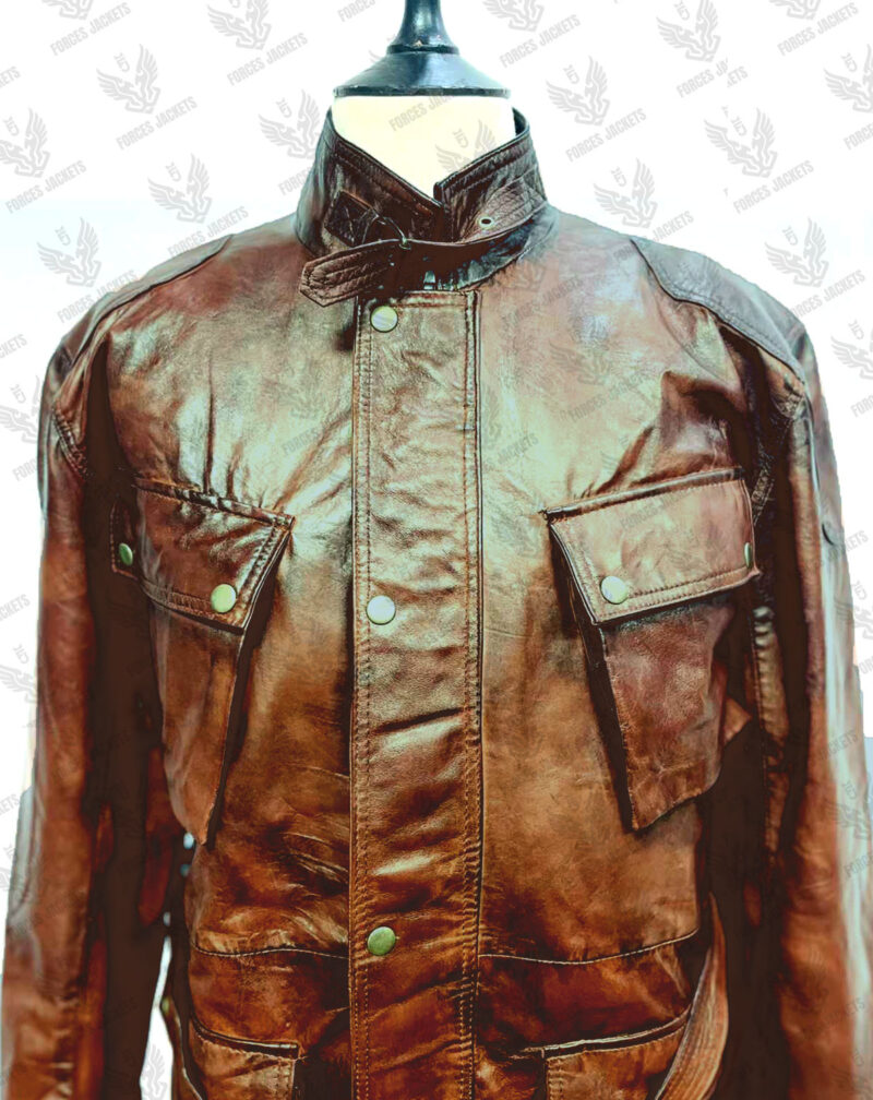 Brad Pitt Benjamin Button Leather Jacket
