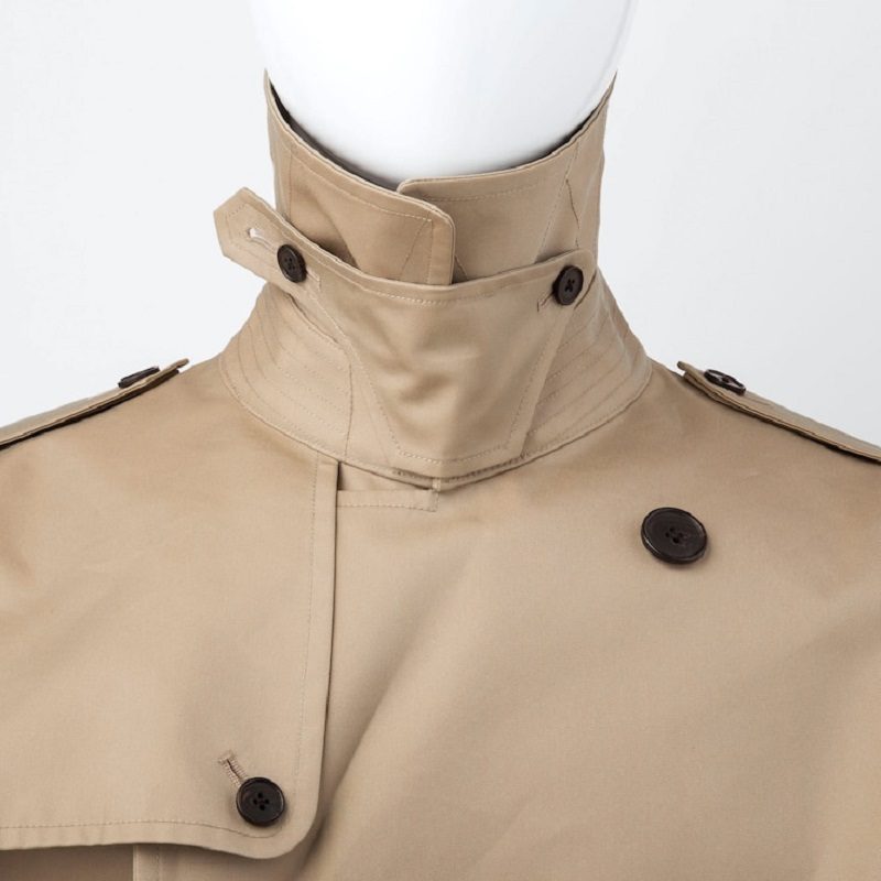 Men's Beige Cotton Trench Coat
