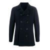 Men's Classic Navy Blue Double Breasted Short Peacoat