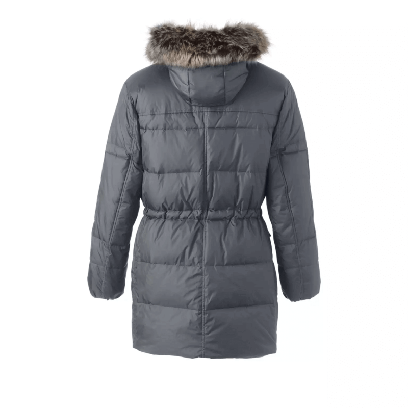Men's Grey Down Parka Jacket
