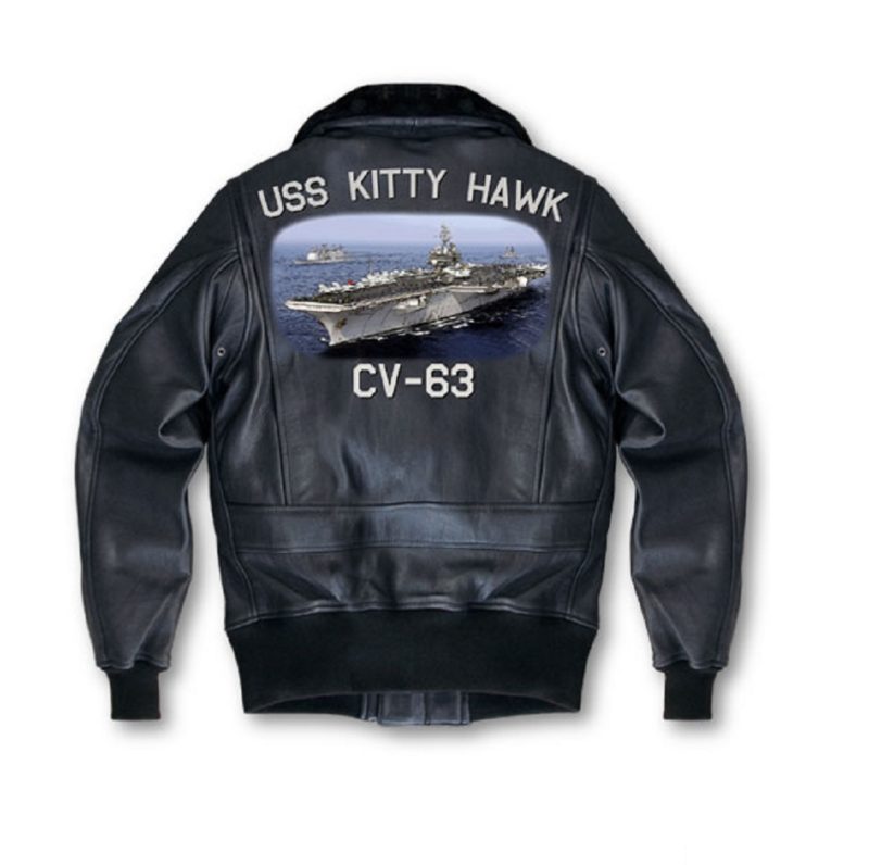 Mens Hand Pianted Navy G-1 Jacket