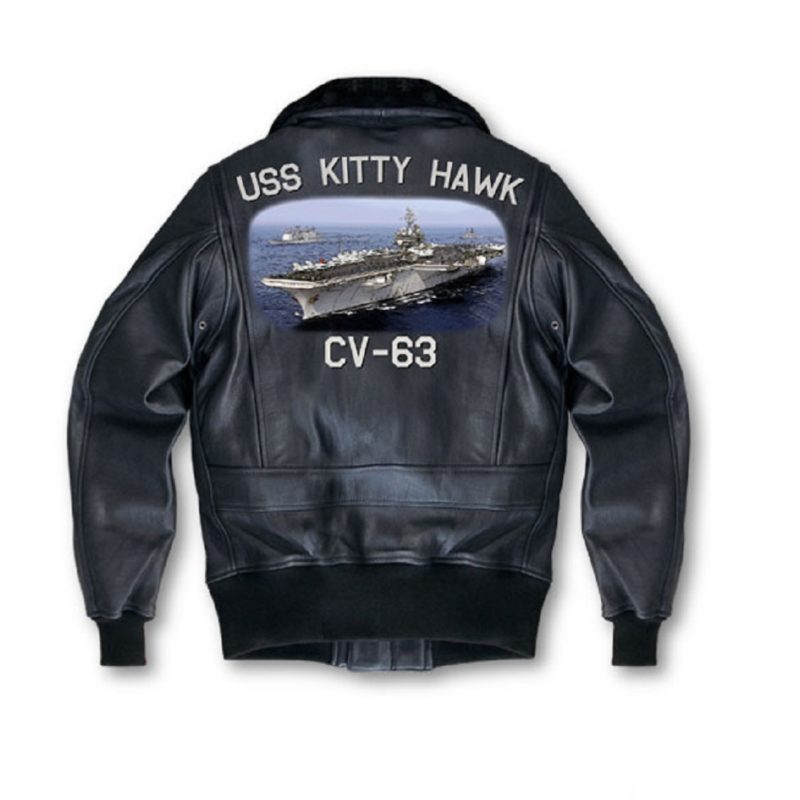 Men's Hand Painted G-1 Black Jacket