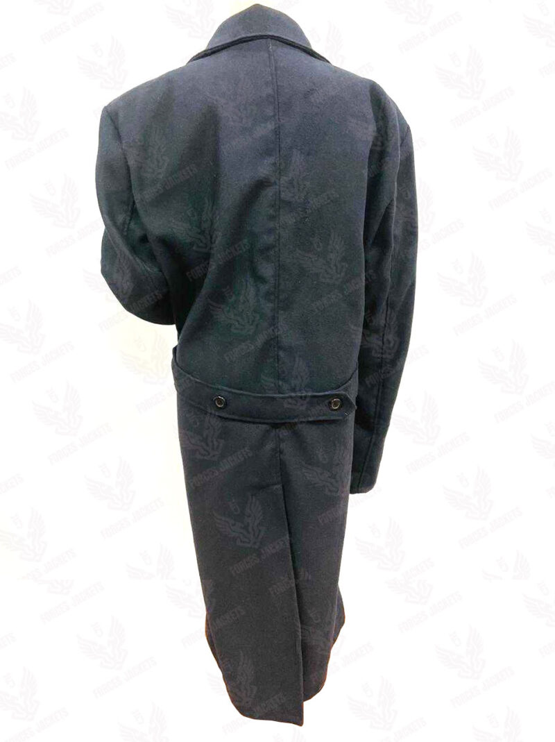 Men’s Naval Officers Long Navy Blue Overcoat4