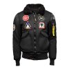 Men's Top Gun Flying Cadet Black Jacket