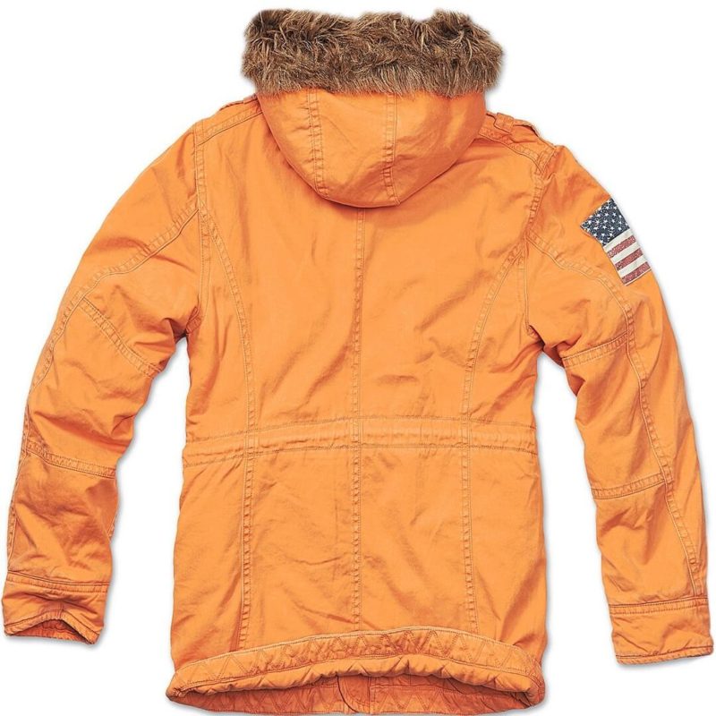 Men's Parka Vintage Explorer Orange Jacket