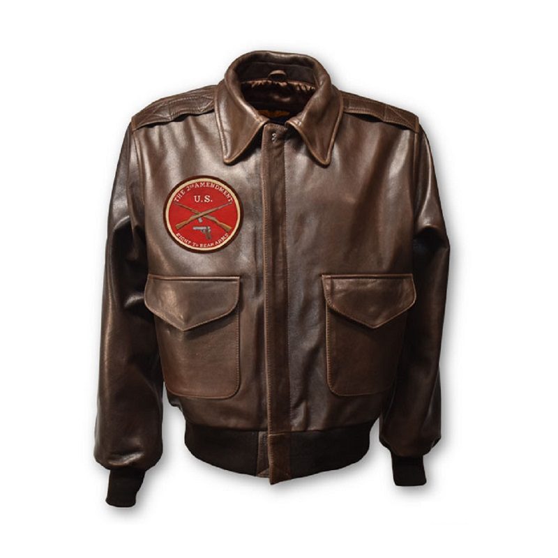 Men's Modern A-2 Leather Jacket
