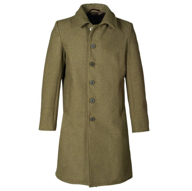 Single Breasted Officer’s Coat Olive