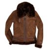 B-3 Bomber Suede Leather Dark Brown Jacket
