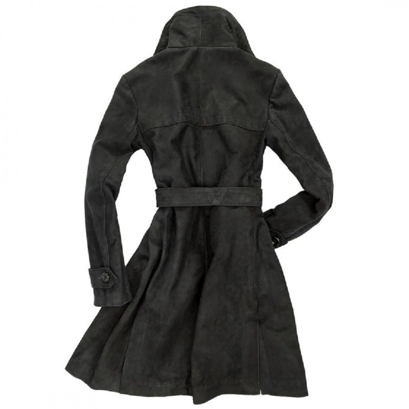 Women's Amelia Black Trench Coat