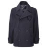 Wool Naval Blue Men's Peacoat