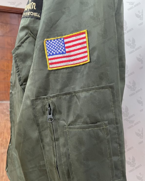 Top Gun Grey Maverick Nomex CWU-36P Flight Jacket For Men