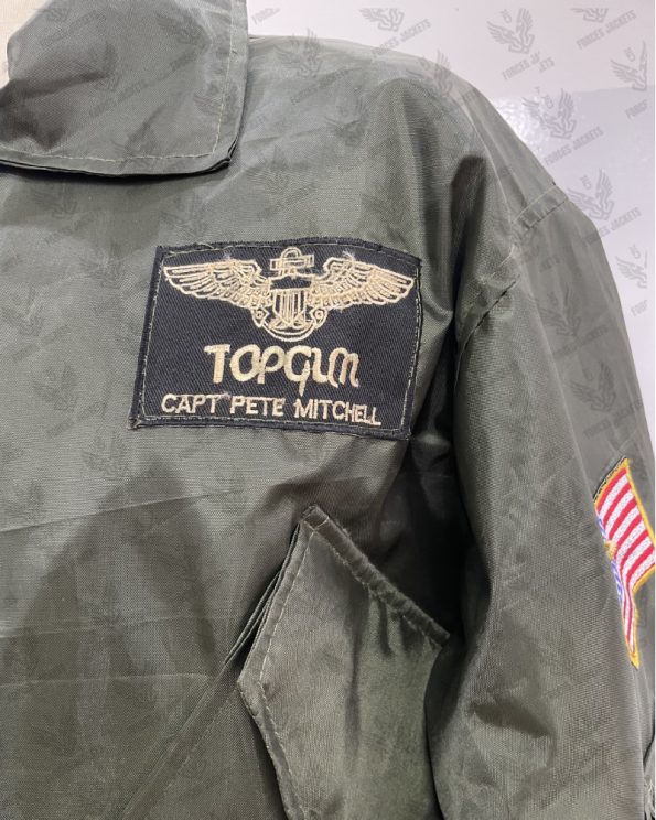 Top Gun Grey Maverick Nomex CWU-36P Flight Jacket For Men