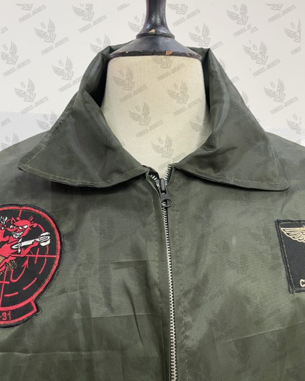 Top Gun Grey Maverick Nomex CWU-36P Flight Jacket For Men