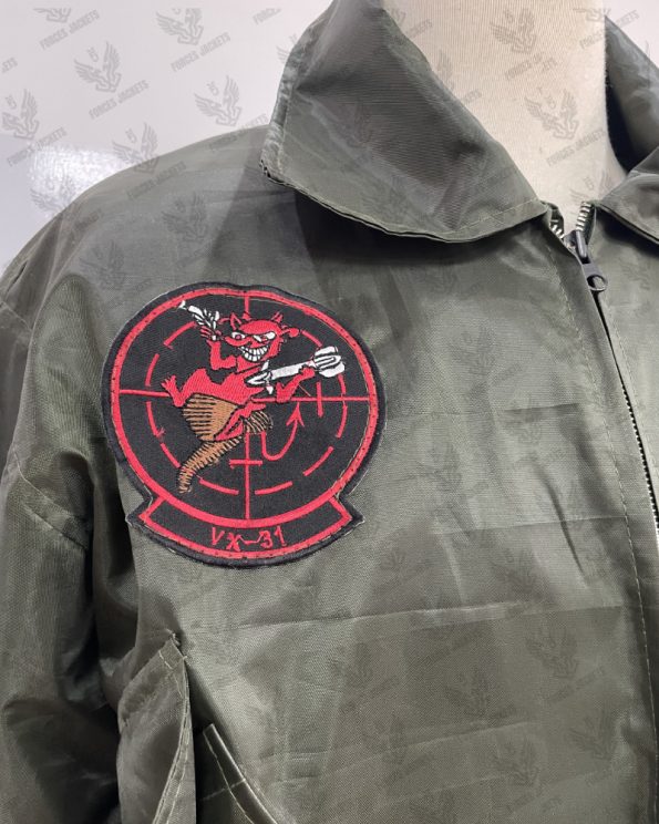 Top Gun Grey Maverick Nomex CWU-36P Flight Jacket For Men