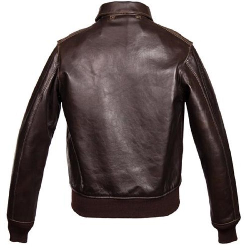 Men's Airforce A-2 Bomber Brown Leather Jacket