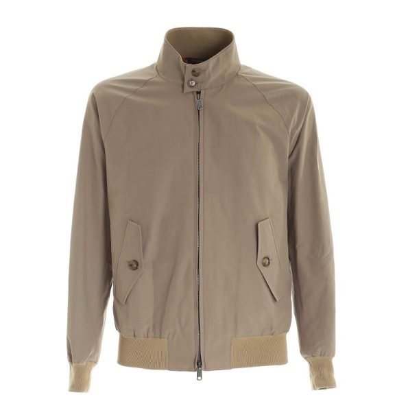 Men's G9 Bomber Beige Cotton Jacket