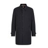 Men's Nice Rainshield Black Pea Coat