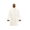 Women's Trimmed Light Vanilla Parka Jacket