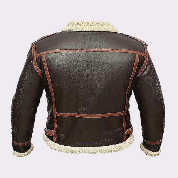 Lambskin Leather Brown Bomber Jacket