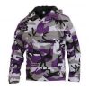 Purple Camo Anorak Pullover Jacket