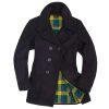 Womens Navy Blue Peacoat