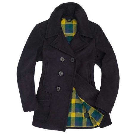 Womens Navy Blue Peacoat