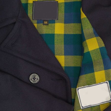 Womens Navy Blue Wool Peacoat