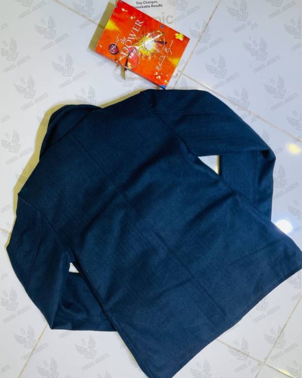 Women's Navy Blue Wool Peacoat