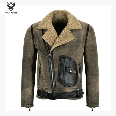 Mens RAF B3 Sheepskin Flight Bomber Jacket