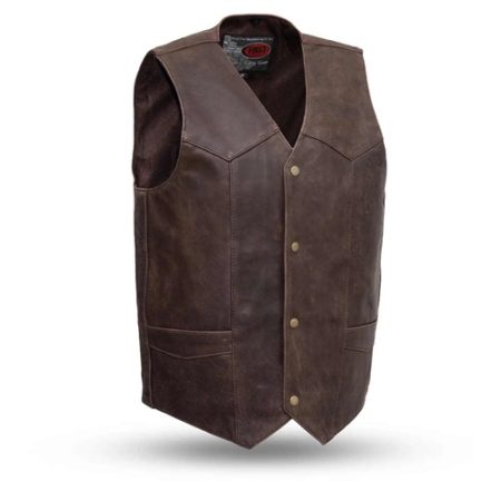 CLASSIC BROWN LEATHER VEST