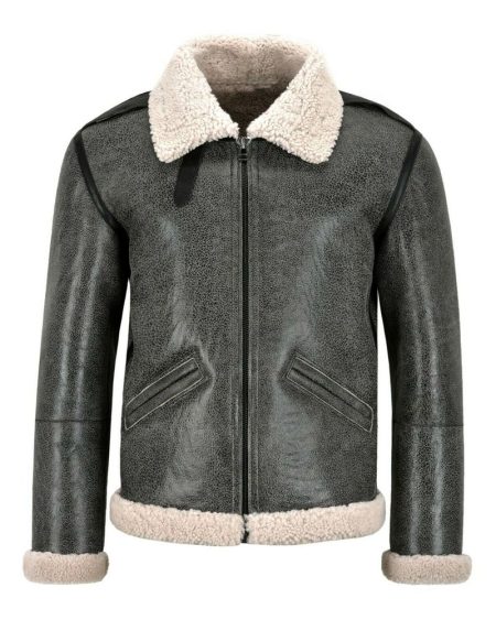 Men's Distressed B6 Flying Aviator Bomber