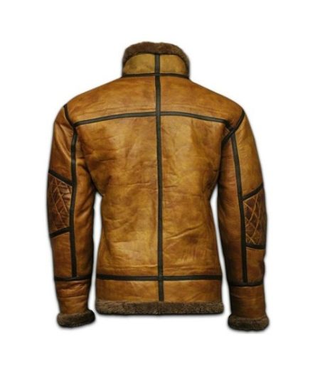 Men's B10 Bomber RAF Aviator Shearling Leather Jacket