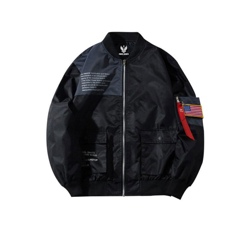 Men's Pilot Fighter Nylon Bomber Jacket