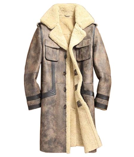 Men's Sheepskin Shearling Leather Coat