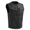 UNBEATABLE PREMIUM LEATHER MOTORCYCLE VEST