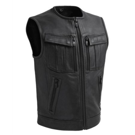 UNBEATABLE PREMIUM LEATHER MOTORCYCLE VEST
