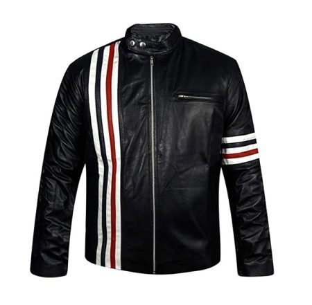 US FLAG CLASSIC BIKER MOTORCYCLE LEATHER