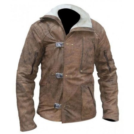 Wolfenstein William BJ Blazkowicz Distressed Brown Jacket