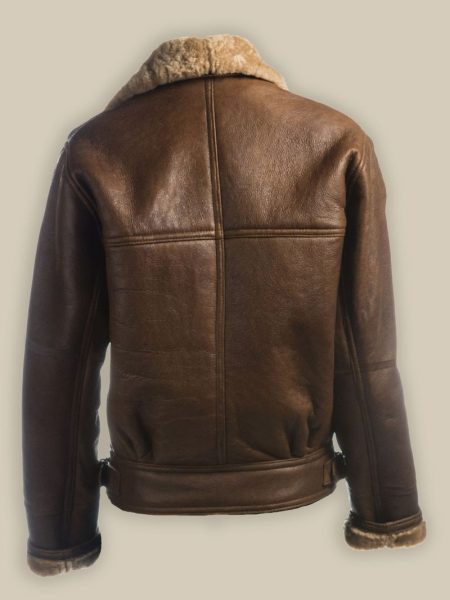 Women Brown Shearling Leather Jacket