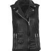 Women Stylish Leather Vest1
