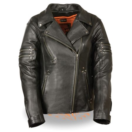 Women's Leather Motorcycle Jacket