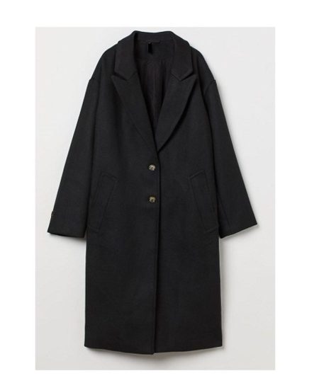 Women's Wide Cut Navy Pea Coat