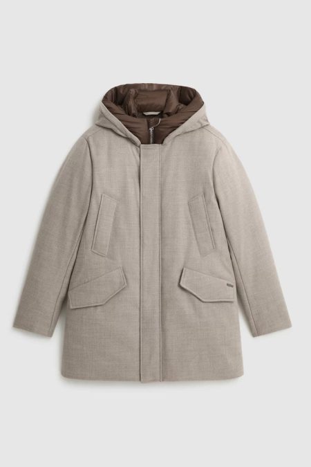 Luxury Parka Wool Grey Crafted Jacket