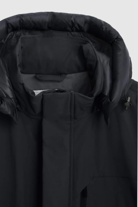Mountain Stretch Black Parka Jacket