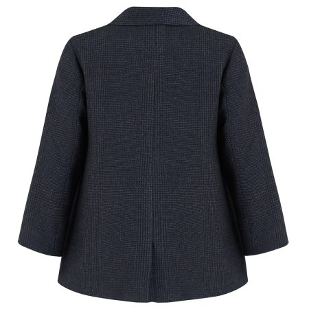 Back view of Kids Navy Pea Coat