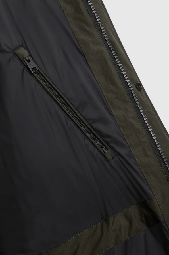 Green Parka Padded Jacket