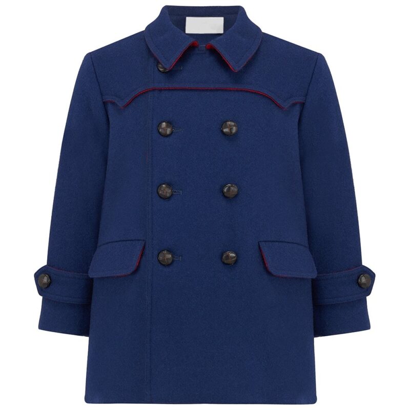 Boys Navy Blue Pea Coat